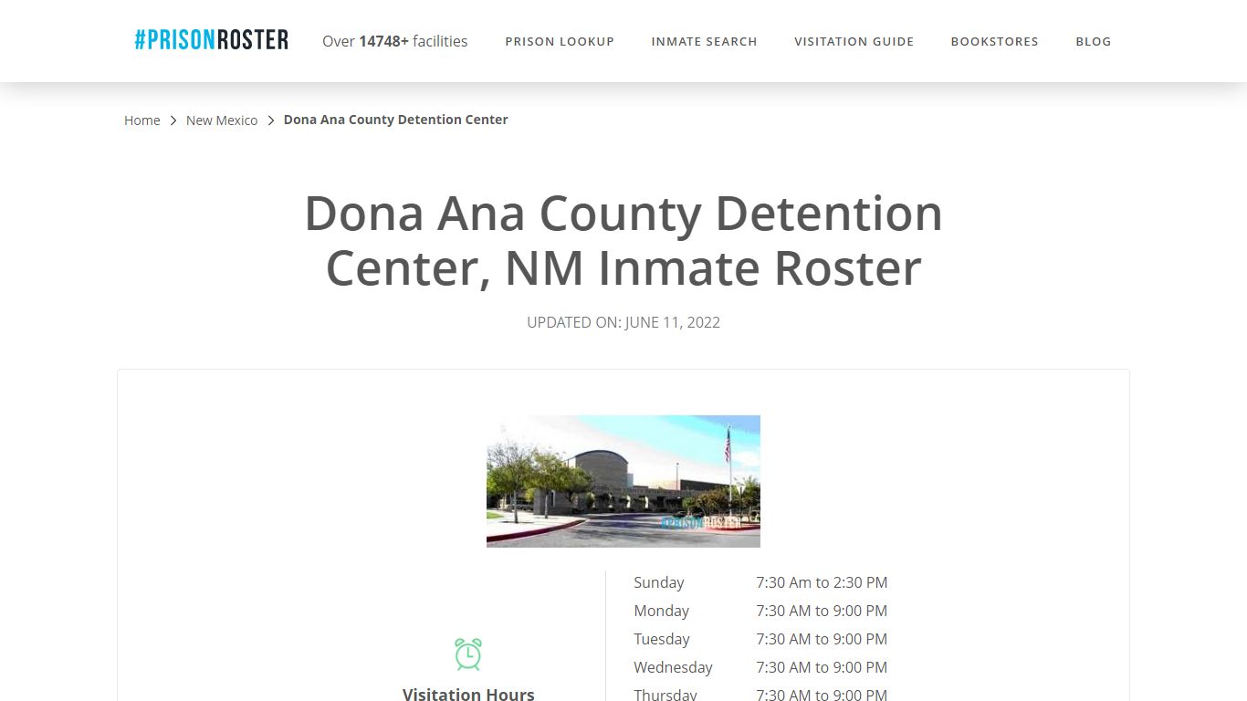 Dona Ana County Detention Center, NM Inmate Roster